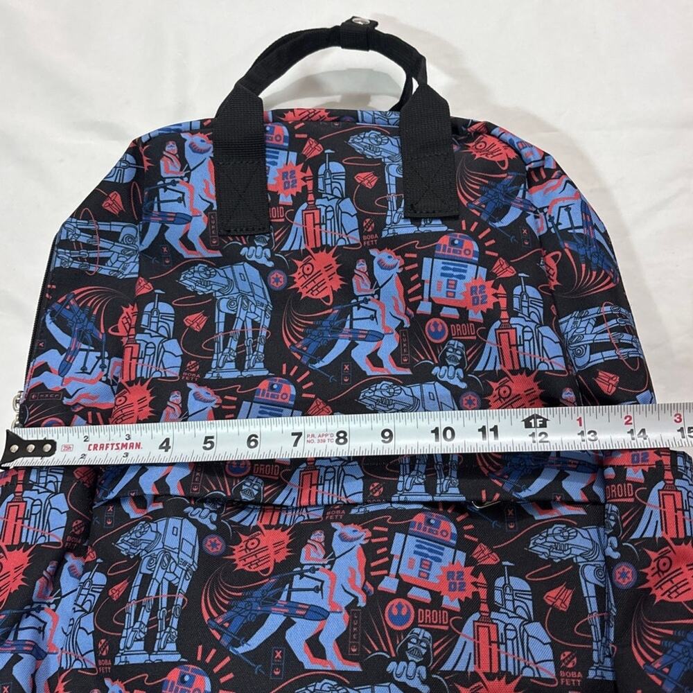 Loungefly Star Wars Empire Strikes Back 40th Anniversary Print Nylon Backpack - Picture 10 of 10